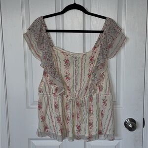 torrid Floral Peplum Top